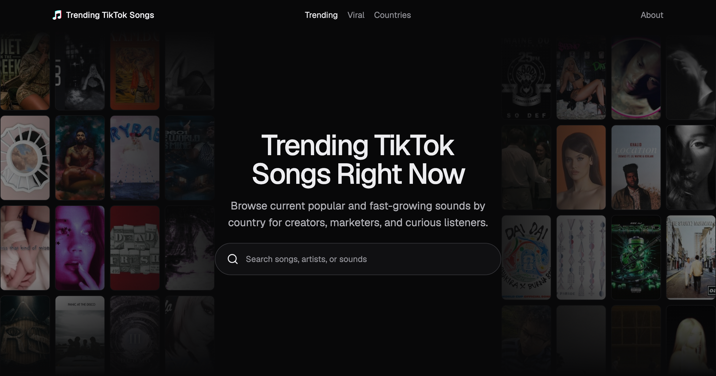 Show HN: I'm tracking TikTok music charts across countries over time